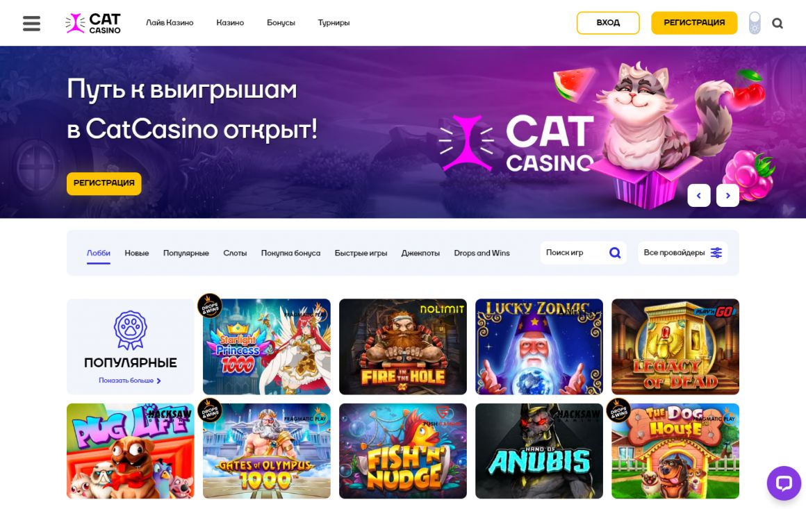 Официальный сайт Cat Casino